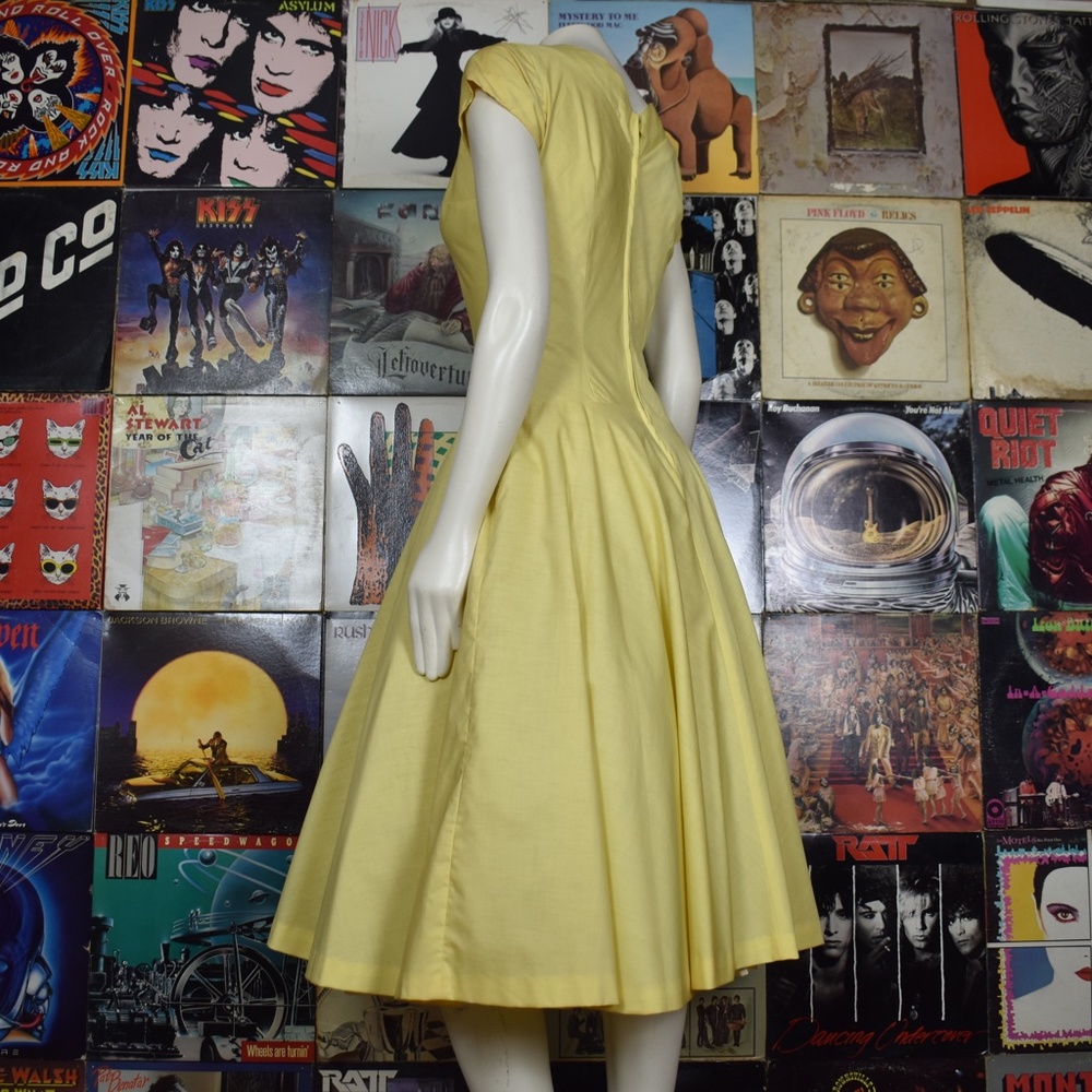 SOLD Vintage 40s Bobbie Brooks A Line Midi Dress - Picture 5 of 11